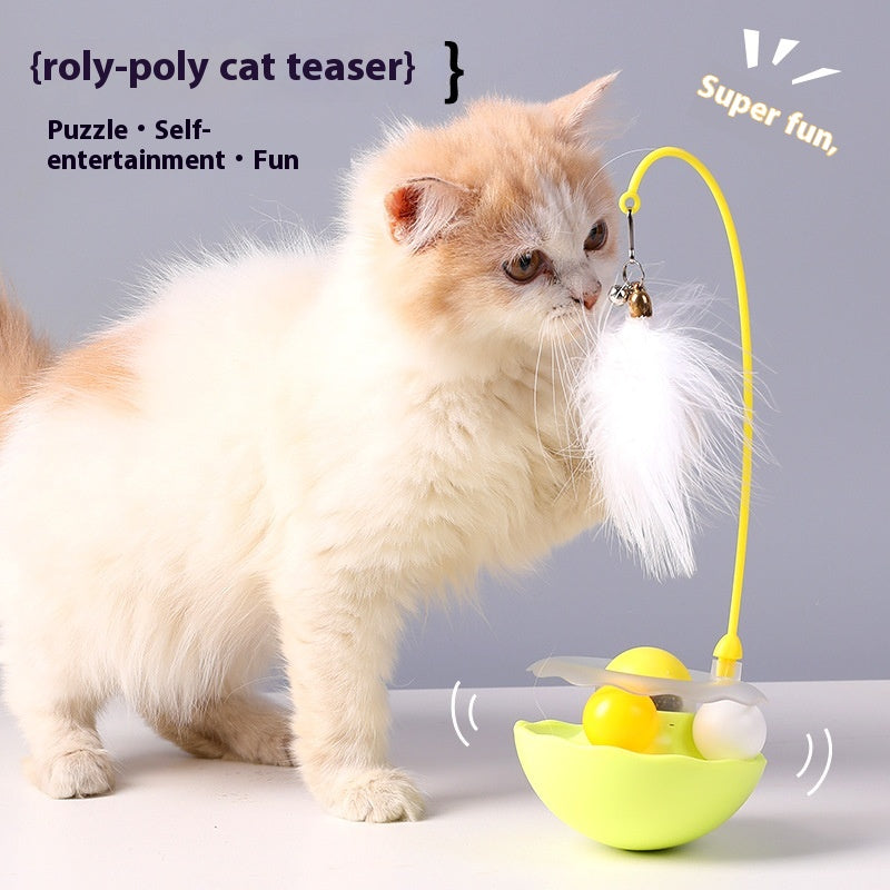4-in-1 Interactive Cat Tumbler Toy