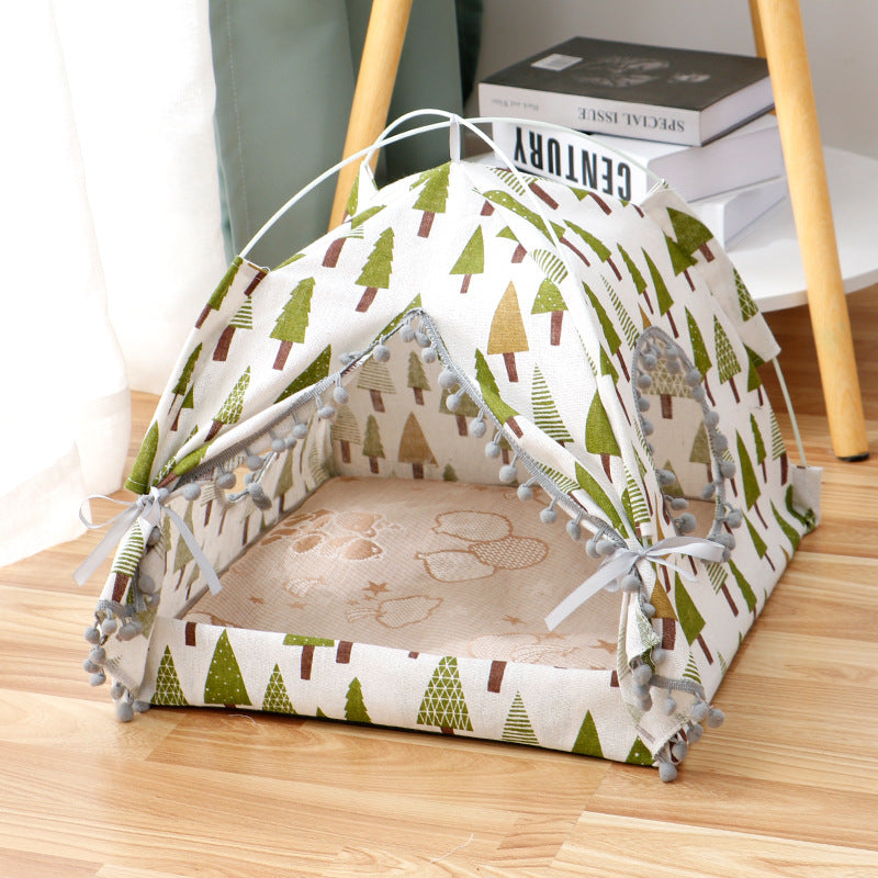 Enclosed Cat Tent House Bed