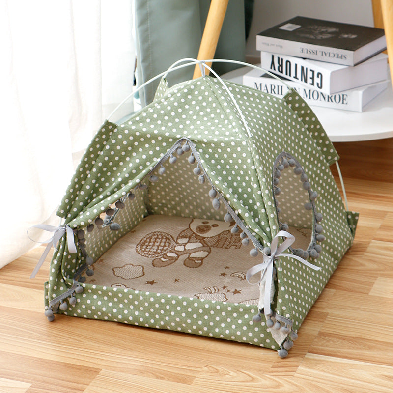Enclosed Cat Tent House Bed