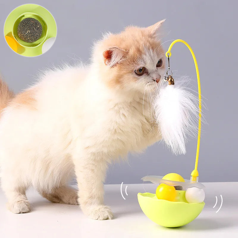4-in-1 Interactive Cat Tumbler Toy