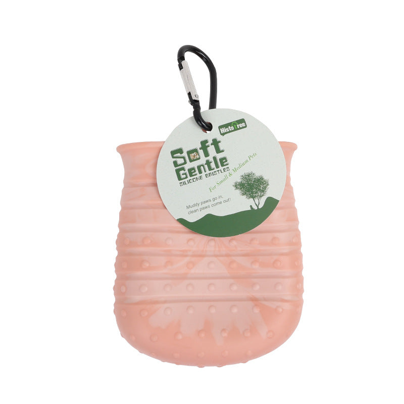 2-in-1 Dog Paw Cleaner Cup with Brush