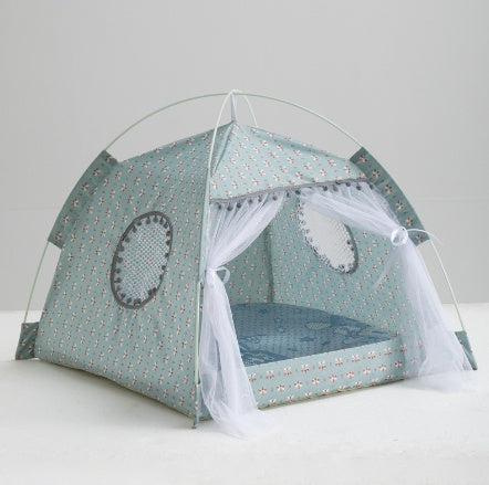 Enclosed Cat Tent House Bed