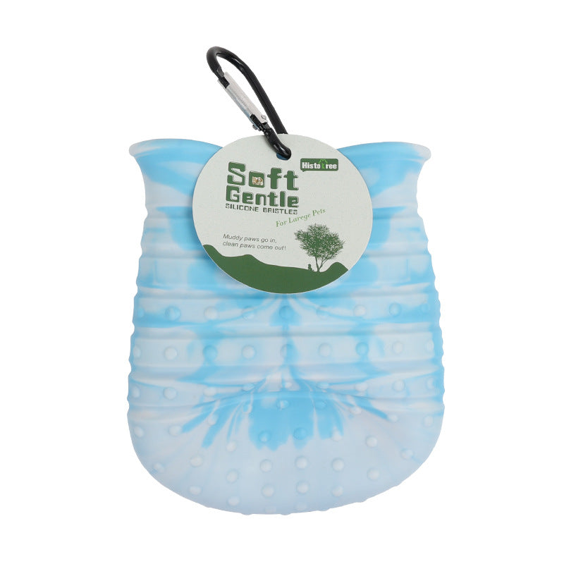 2-in-1 Dog Paw Cleaner Cup with Brush